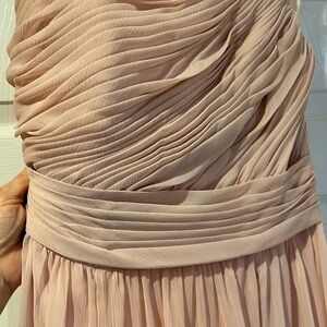 Adrienne Vittadini One Shoulder Blush Dress